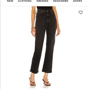 AGOLDE pinch waist jean dark wash